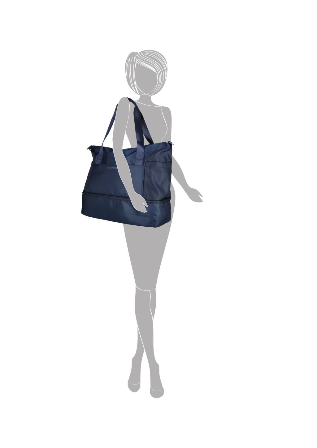 Enrico Benetti Lakers weekendtas - Donkerblauw - afm 47,5x22,5x44 cm - 80016 - Afbeelding 4