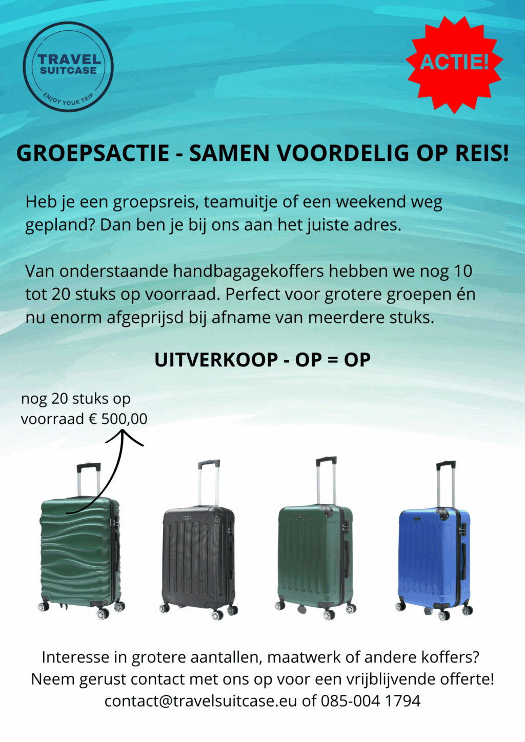 actieprijzen handbagage