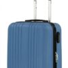 Blauwe handbagage koffer Travelline S met 4 wielen en telescoopstang