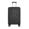 Butterfly grote koffer zwart maat L hardcase trolley met geometrisch patroon en 360 graden wielen.