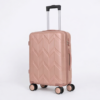 Butterfly handbagage roségoud hardcase koffer met 360 graden wielen en geometrisch vlinderpatroon