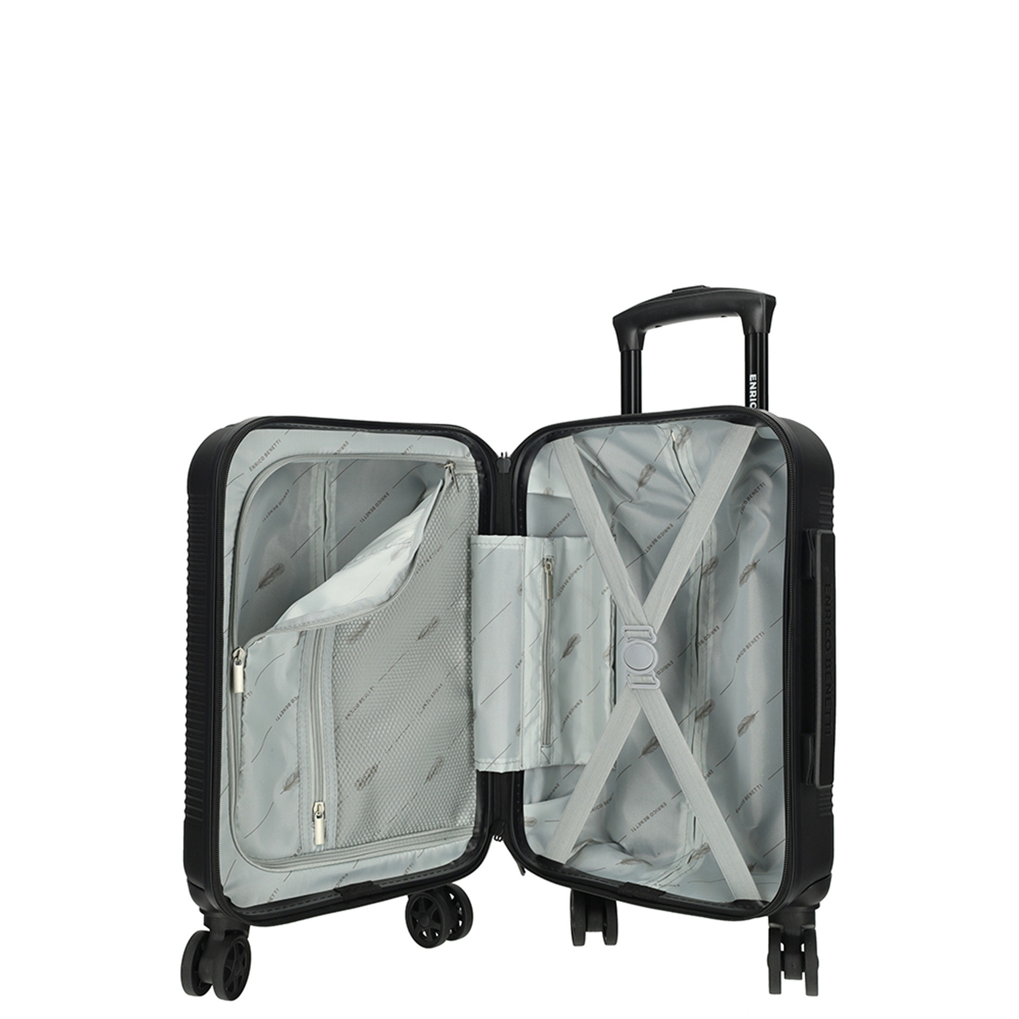 Enrico Benetti – Louisville Underseater – Zwart – 40 cm – Afneembare Wielen – XS Handbagage - Afbeelding 7