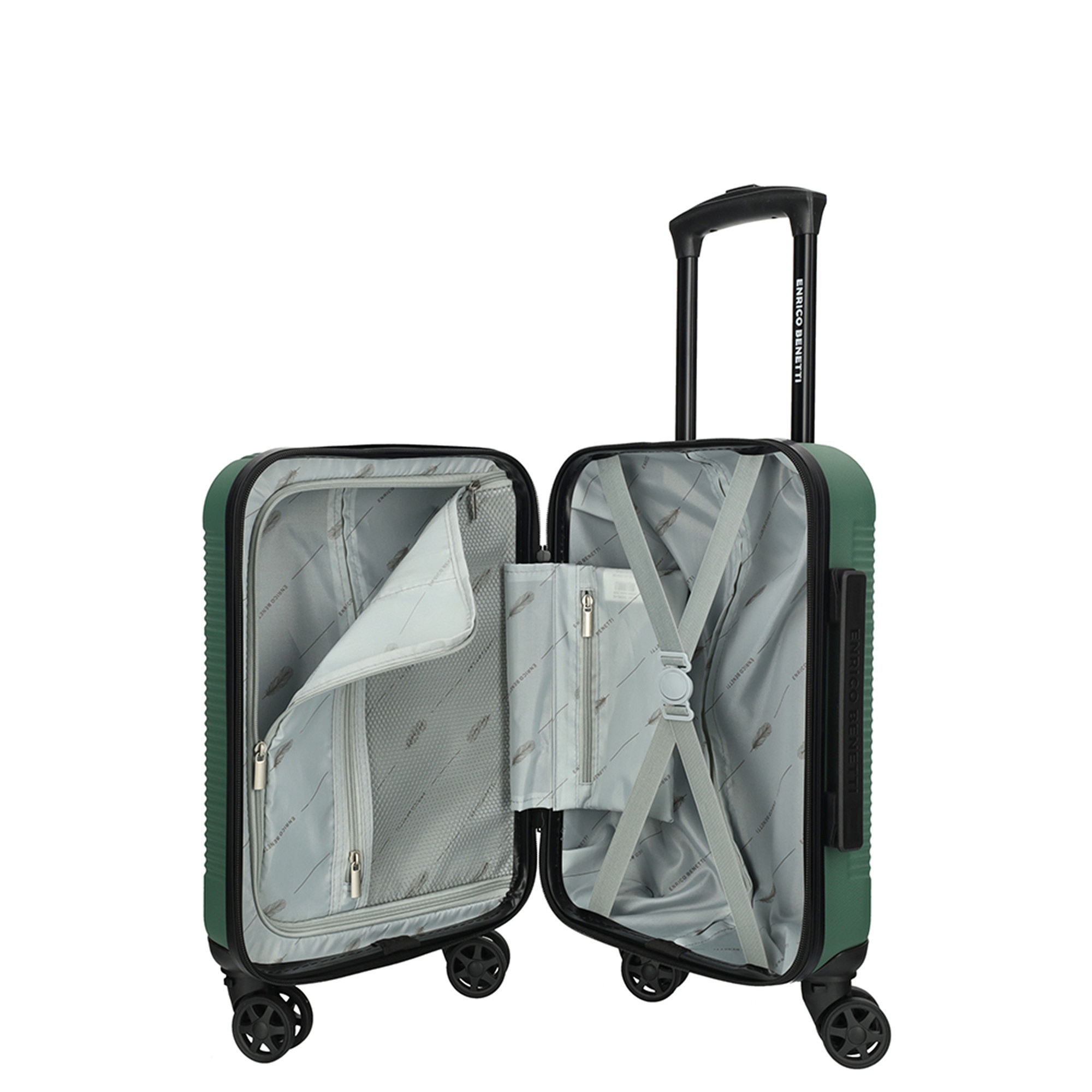 Enrico Benetti – Louisville Underseater – Olijf groen – 40 cm – Afneembare Wielen – XS Handbagage - Afbeelding 4