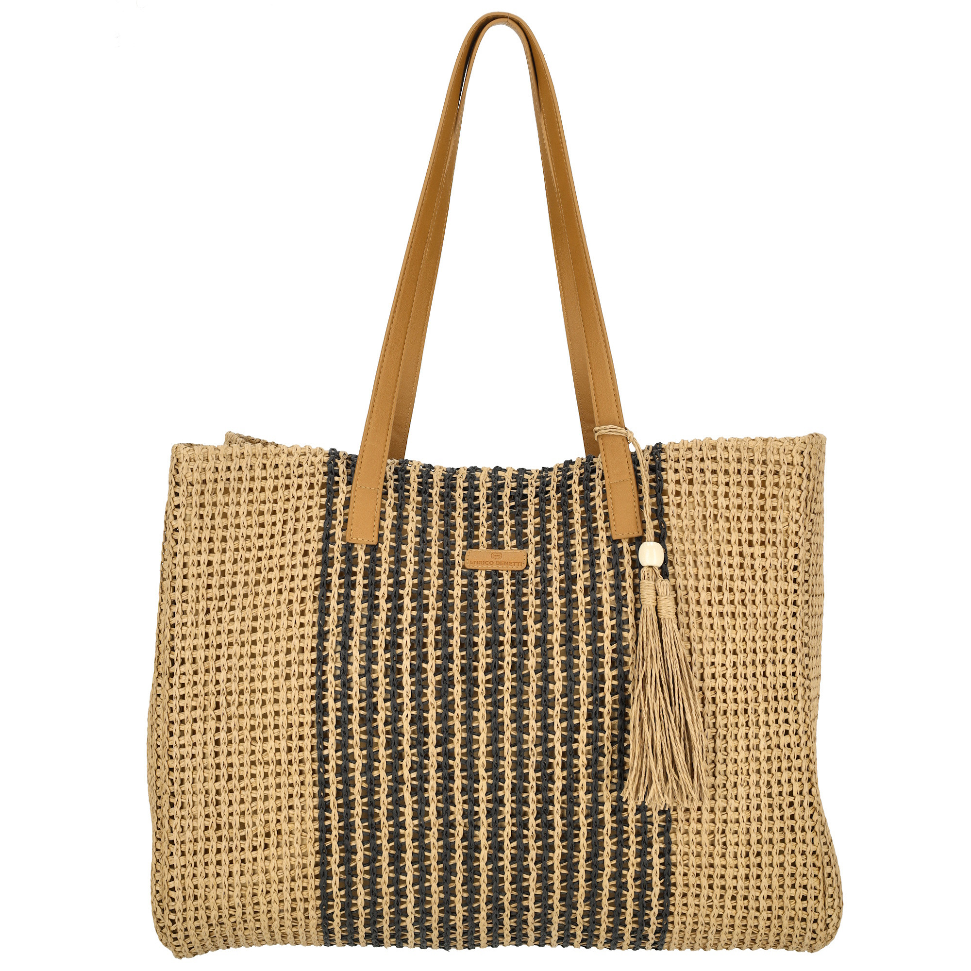 Enrico Benetti Capri Strandtas – Zwart – Grote Shopper – Polyester - Afbeelding 4