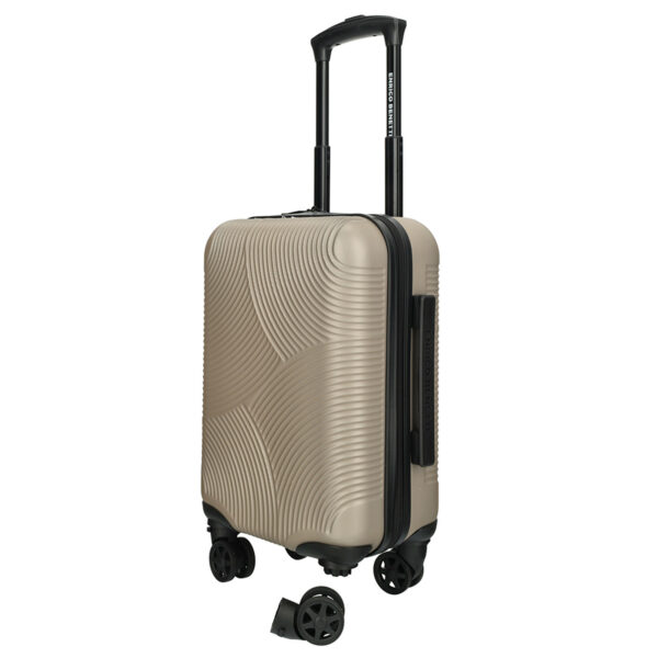 Enrico Benetti Louisville underseater koffer 40 cm in champagne met afneembare wielen
